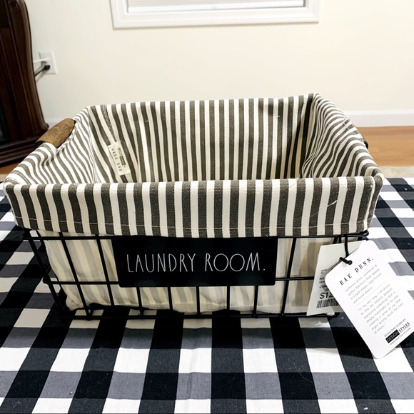Rae Dunn LAUNDRY ROOM basket